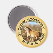 Nationaal park Theodore Roosevelt Magneet (Voorkant / Achterkant)