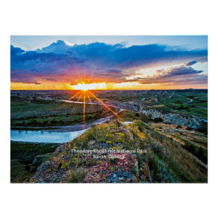 Nationaal park Theodore Roosevelt Perfect Poster