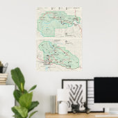Nationaal park Theodore Roosevelt Poster (Thuiskantoor)