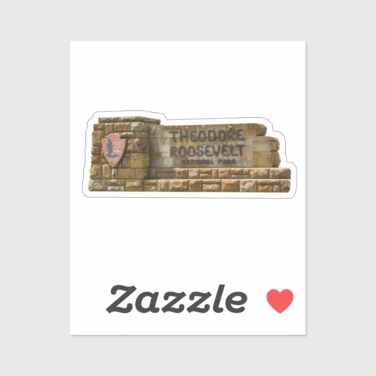 Nationaal park Theodore Roosevelt Sticker (Vel)