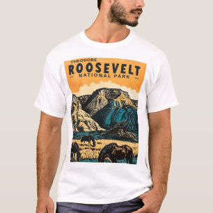 Nationaal park Theodore Roosevelt T-shirt