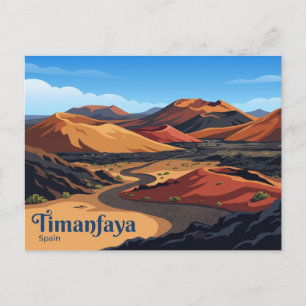 Nationaal park Timanfaya Spanje Briefkaart