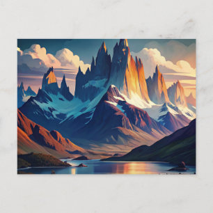 Nationaal park Torres del Paine Chili Briefkaart