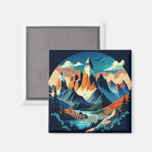 Nationaal park Torres del Paine Chili Magneet (Voorkant / Achterkant)