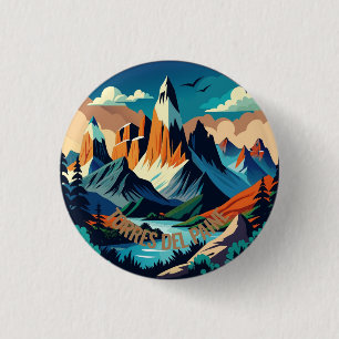 Nationaal park Torres del Paine Chili Ronde Button 3,2 Cm