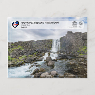 Nationaal park UNESCO - Þingvellir (Thingvellir) Briefkaart
