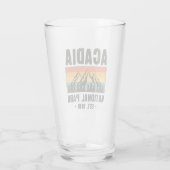 Nationaal park van Acadia,  van Maine Retro Glas (Achterkant)