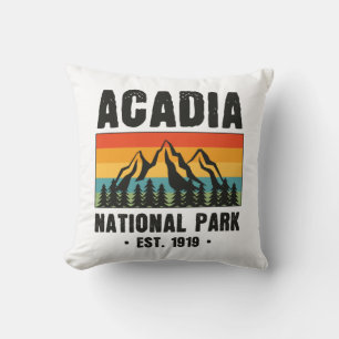 Nationaal park van Acadia,  van Maine Retro Kussen