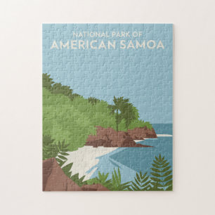 Nationaal park van Amerikaans-Samoa Minimalist Legpuzzel