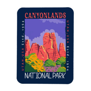 Nationaal park van Canyonlands Utah, verstoord Magneet