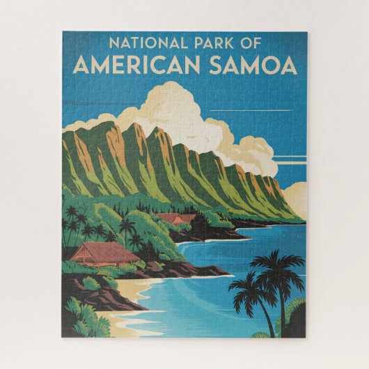 Nationaal Park van de Amerikaanse Samoa Legpuzzel (Verticaal)