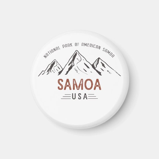 Nationaal Park van de Amerikaanse Samoa Magneet (Voorkant)