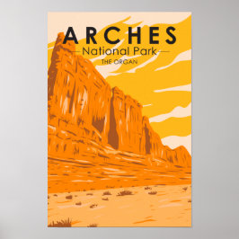 Nationaal park van de archieven Utah de Organ  Poster