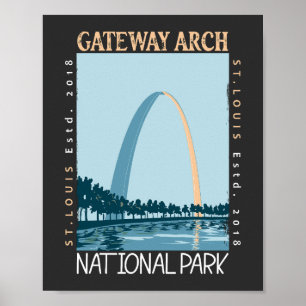 Nationaal park van de Gateway Arch Poster