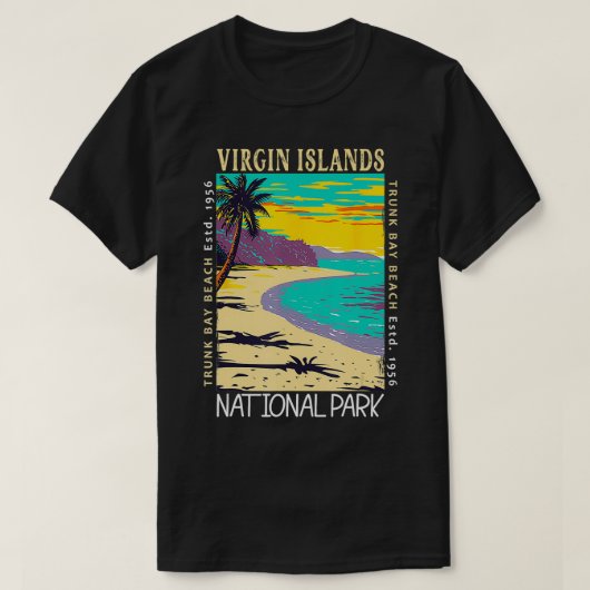 Nationaal park van de Maagdeneilanden  T-shirt (Design voorkant)