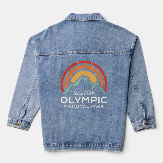Nationaal Park van de Olympische Spelen Denim Jacket (Achterkant)