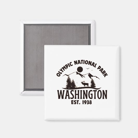 Nationaal Park van de Olympische Spelen Magneet (Voorkant / Achterkant)