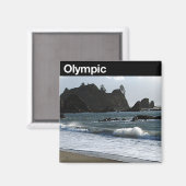 Nationaal Park van de Olympische Spelen Magneet (Voorkant / Achterkant)