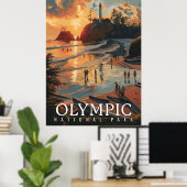 Nationaal Park van de Olympische Spelen Poster (Thuiskantoor)