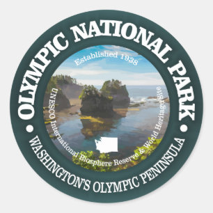 Nationaal Park van de Olympische Spelen Ronde Sticker