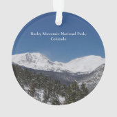 Nationaal park van de Rocky Mountain acrylsierboom Ornament (achterkant)
