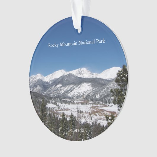 Nationaal park van de Rocky Mountain acrylsierboom Ornament (voorkant)