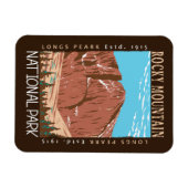 Nationaal park van de Rocky Mountain - piek Magneet (Horizontaal)