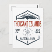 Nationaal park van de Thousand Islands Canada Briefkaart (Voorkant / Achterkant)
