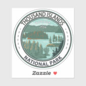 Nationaal park van de Thousand Islands Canada Sticker (Vel)