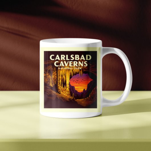 Nationaal Park van de Vintage Carlsbad Caverns Koffiemok