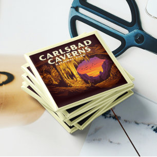 Nationaal Park van de Vintage Carlsbad Caverns Magneet
