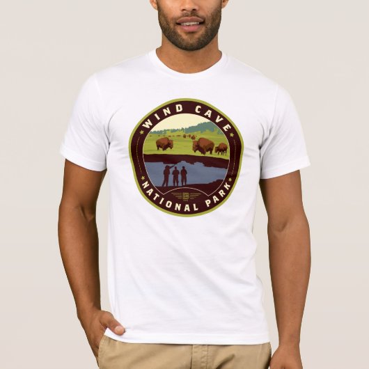 Nationaal park van de windgrot t-shirt (Voorkant)