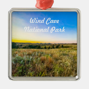 Nationaal park van de windmot metalen ornament