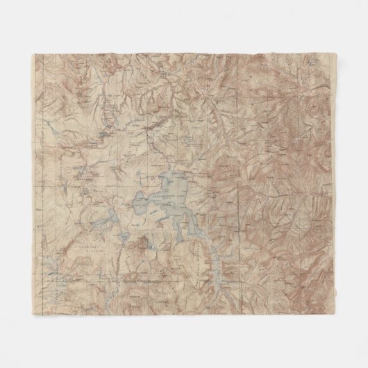 Nationaal park van geelsteen 2 fleece deken (Voorkant (Horizontaal))