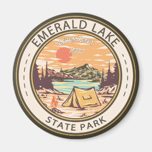 Nationaal park van het Emerald Lake Vermont Badge Magneet