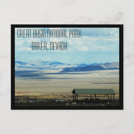 Nationaal park van het grote bekken briefkaart (Voorkant)