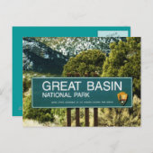Nationaal park van het grote bekken briefkaart (Voorkant / Achterkant)