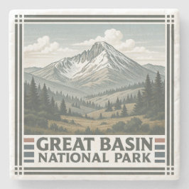 Nationaal park van het grote bekken stenen onderzetter