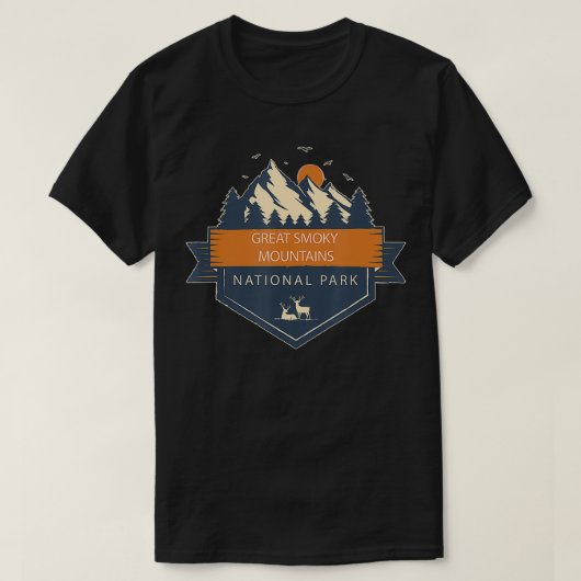Nationaal park van het Grote Smoky Mountains 2 T-shirt (Design voorkant)
