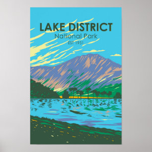 Nationaal park van het meer van Buttermere Poster