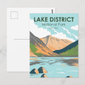 Nationaal park van het meer Wasdale Briefkaart (Voorkant / Achterkant)