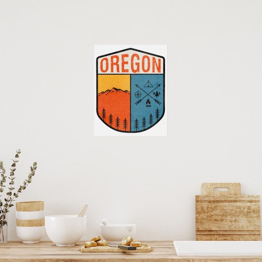 Nationaal park van het oregon Portland Poster (Keuken)