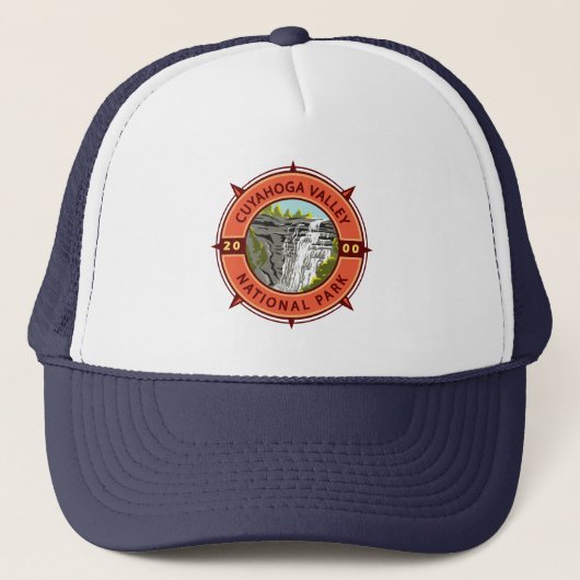 Nationaal park van het park van Cuyahoga Retro Com Trucker Pet (Voorkant)