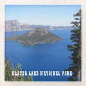 Nationaal park van het schilderachtig meer glazen onderzetter (Voorkant)