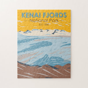 Nationaal park van Kenai Fjords Harding Icefield Legpuzzel