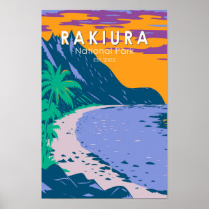 Nationaal park van Rakiura Nieuw-Zeeland  Poster