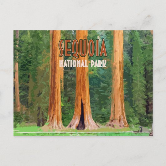 Nationaal park van Sequoia California  Briefkaart (Voorkant)