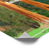 Nationaal park van Sequoia California  Poster (Hoek)