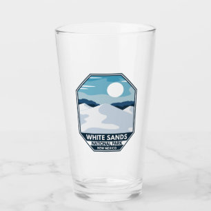Nationaal park van witte zanden Minimale Retro Emb Glas