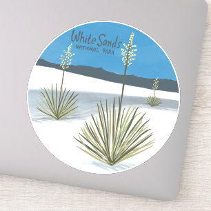 Nationaal park van witte zanden Nieuw Mexico Gypsu Sticker